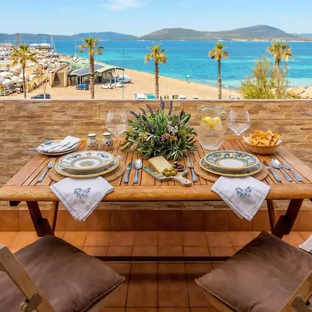 Romantic Sea Loft Sea-front Terrace And Parking Appartement Alghero